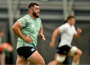 24 June 2025; Michael Milne during the Ireland rugby squad training at the IRFU High Performance Centre at the Sport Ireland Campus in Dublin. Photo by Brendan Moran/Sportsfile