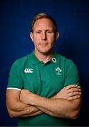 24 June 2025; Assistant coach Mike Prendergast poses for a portrait after an Ireland rugby media conference at the IRFU High Performance Centre at the Sport Ireland Campus in Dublin. Photo by Brendan Moran/Sportsfile