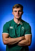 24 June 2025; Ben Murphy poses for a portrait after an Ireland rugby media conference at the IRFU High Performance Centre at the Sport Ireland Campus in Dublin. Photo by Brendan Moran/Sportsfile