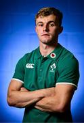 24 June 2025; Ben Murphy poses for a portrait after an Ireland rugby media conference at the IRFU High Performance Centre at the Sport Ireland Campus in Dublin. Photo by Brendan Moran/Sportsfile