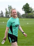 24 June 2025; Amber Barrett during a Republic of Ireland women training session at North Area Athletic Complex in Arvada, Colorado, USA. Photo by Stephen McCarthy/Sportsfile