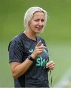 24 June 2025; Head coach Carla Ward during a Republic of Ireland women training session at North Area Athletic Complex in Arvada, Colorado, USA. Photo by Stephen McCarthy/Sportsfile