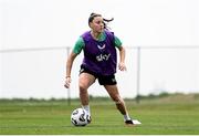 24 June 2025; Lucy Quinn during a Republic of Ireland women training session at North Area Athletic Complex in Arvada, Colorado, USA. Photo by Stephen McCarthy/Sportsfile