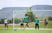 24 June 2025; Kyra Carusa during a Republic of Ireland women training session at North Area Athletic Complex in Arvada, Colorado, USA. Photo by Stephen McCarthy/Sportsfile