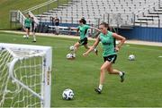 24 June 2025; Abbie Larkin during a Republic of Ireland women training session at North Area Athletic Complex in Arvada, Colorado, USA. Photo by Stephen McCarthy/Sportsfile