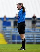 22 June 2025; Referee Conor Dourneen signals for a penalty during the Electric Ireland GAA Football All-Ireland Minor Championship semi-final match between Kerry and Mayo at Zimmer Biomet Páirc Chíosóg in Ennis, Clare. Photo by Brendan Moran/Sportsfile