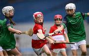 24 June 2025; Action from the match between Gaeltacht lorrais, Mayo, and Daingean Uí Chúis, Dingle, Kerry, at the GAAgaeilge Go Games at Croke Park in Dublin. Photo by Ramsey Cardy/Sportsfile