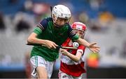 24 June 2025; Action from the match between Gaeltacht lorrais, Mayo, and Daingean Uí Chúis, Dingle, Kerry, at the GAAgaeilge Go Games at Croke Park in Dublin. Photo by Ramsey Cardy/Sportsfile