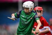 24 June 2025; Action from the match between Gaeltacht lorrais, Mayo, and Daingean Uí Chúis, Dingle, Kerry, at the GAAgaeilge Go Games at Croke Park in Dublin. Photo by Ramsey Cardy/Sportsfile