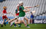 24 June 2025; Action from the match between Gaeltacht lorrais, Mayo, and Daingean Uí Chúis, Dingle, Kerry, at the GAAgaeilge Go Games at Croke Park in Dublin. Photo by Ramsey Cardy/Sportsfile