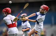 24 June 2025; Action from the match featuring Scoil San Treasa, Stillorgan, Dublin, at the GAAgaeilge Go Games at Croke Park in Dublin. Photo by Ramsey Cardy/Sportsfile