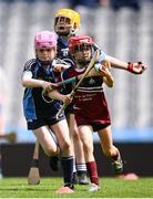 24 June 2025; Action from the match between Cois Fharraige and Laochra Oga at the GAAgaeilge Go Games at Croke Park in Dublin. Photo by Ramsey Cardy/Sportsfile