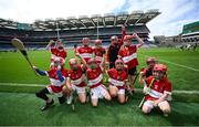 24 June 2025; The Daingean Uí Chúis, Dingle, Kerry, team at the GAAgaeilge Go Games at Croke Park in Dublin. Photo by Ramsey Cardy/Sportsfile