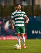16 June 2025; Lee Grace of Shamrock Rovers during the SSE Airtricity Men's Premier Division match between Drogheda United and Shamrock Rovers at Sullivan & Lambe Park in Drogheda, Louth. Photo by Ben McShane/Sportsfile