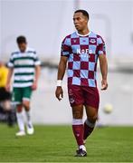 16 June 2025; Douglas James-Taylor of Drogheda United during the SSE Airtricity Men's Premier Division match between Drogheda United and Shamrock Rovers at Sullivan & Lambe Park in Drogheda, Louth. Photo by Ben McShane/Sportsfile