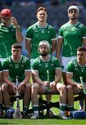 21 June 2025; Cian Lynch of Limerick waits for team-mates to arrive for the team photograph ahead of the GAA Hurling All-Ireland Senior Championship quarter-final match between Dublin and Limerick at Croke Park in Dublin. Photo by Daire Brennan/Sportsfile