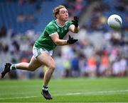 22 June 2025; Peter Nash of Limerick during the Tailteann Cup semi-final match between Wicklow and Limerick at Croke Park in Dublin. Photo by Piaras Ó Mídheach/Sportsfile