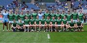 22 June 2025; The Limerick squad before the Tailteann Cup semi-final match between Wicklow and Limerick at Croke Park in Dublin. Photo by Piaras Ó Mídheach/Sportsfile
