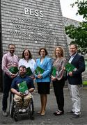 25 June 2025; Paralympics Ireland today launched Gateways & Pathways: Athlete and Coach Experiences of Para Sport in Ireland — a landmark research project conducted in partnership with the University of Limerick which provides vital new insights into the realities of Para sport participation in Ireland. Pictured at the launch in UL are, from left, Associate Professor of Physical Activity and Sport Participation at the University of Limerick Dr Seán Healy, Research Assistant Alan Dineen, Paralympics Ireland COO Neasa Russell, Minister of State at the Department of Children, Equality, Disability, Integration and Youth with responsibility for Disability Hildegarde Naughton TD, Course Director of the BSc Physical Education programme at the University of Limerick Professor Elaine Murtagh and Associate Professor in Coaching Science at the University of Limerick Dr Ian Sherwin. Photo by Brendan Moran/Sportsfile