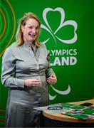 25 June 2025; Paralympics Ireland today launched Gateways & Pathways: Athlete and Coach Experiences of Para Sport in Ireland — a landmark research project conducted in partnership with the University of Limerick which provides vital new insights into the realities of Para sport participation in Ireland. Speaking at the launch in UL are Paralympics Ireland president Lisa Clancy. Photo by Brendan Moran/Sportsfile