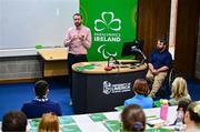 25 June 2025; Paralympics Ireland today launched Gateways & Pathways: Athlete and Coach Experiences of Para Sport in Ireland — a landmark research project conducted in partnership with the University of Limerick which provides vital new insights into the realities of Para sport participation in Ireland. Speaking at the launch in UL are Associate Professor of Physical Activity and Sport Participation at the University of Limerick Dr Seán Healy, left, and Research Assistant Alan Dineen. Photo by Brendan Moran/Sportsfile