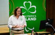 25 June 2025; Paralympics Ireland today launched Gateways & Pathways: Athlete and Coach Experiences of Para Sport in Ireland — a landmark research project conducted in partnership with the University of Limerick which provides vital new insights into the realities of Para sport participation in Ireland. Speaking at the launch in UL is Paralympics Ireland COO Neasa Russell. Photo by Brendan Moran/Sportsfile