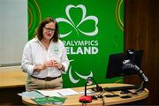 25 June 2025; Paralympics Ireland today launched Gateways & Pathways: Athlete and Coach Experiences of Para Sport in Ireland — a landmark research project conducted in partnership with the University of Limerick which provides vital new insights into the realities of Para sport participation in Ireland. Speaking at the launch in UL is Paralympics Ireland COO Neasa Russell. Photo by Brendan Moran/Sportsfile
