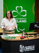 25 June 2025; Paralympics Ireland today launched Gateways & Pathways: Athlete and Coach Experiences of Para Sport in Ireland — a landmark research project conducted in partnership with the University of Limerick which provides vital new insights into the realities of Para sport participation in Ireland. Speaking at the launch in UL is Paralympics Ireland COO Neasa Russell. Photo by Brendan Moran/Sportsfile