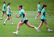 25 June 2025; Chloe Mustaki during a Republic of Ireland women training session at North Area Athletic Complex in Arvada, Colorado, USA. Photo by Stephen McCarthy/Sportsfile