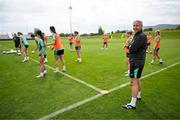 25 June 2025; Head coach Carla Ward during a Republic of Ireland women training session at North Area Athletic Complex in Arvada, Colorado, USA. Photo by Stephen McCarthy/Sportsfile