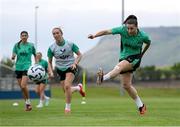 25 June 2025; Lucy Quinn during a Republic of Ireland women training session at North Area Athletic Complex in Arvada, Colorado, USA. Photo by Stephen McCarthy/Sportsfile