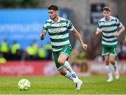 23 June 2025; Dylan Watts of Shamrock Rovers during the SSE Airtricity Men's Premier Division match between Bohemians and Shamrock Rovers at Dalymount Park in Dublin. Photo by Shauna Clinton/Sportsfile