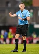 23 June 2025; Referee Kevin O'Sullivan during the SSE Airtricity Men's Premier Division match between Bohemians and Shamrock Rovers at Dalymount Park in Dublin. Photo by Shauna Clinton/Sportsfile