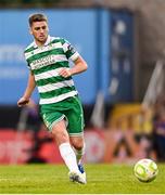 23 June 2025; Dylan Watts of Shamrock Rovers during the SSE Airtricity Men's Premier Division match between Bohemians and Shamrock Rovers at Dalymount Park in Dublin. Photo by Shauna Clinton/Sportsfile