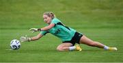 25 June 2025; Goalkeeper Sophie Whitehouse during a Republic of Ireland women training session at North Area Athletic Complex in Arvada, Colorado, USA. Photo by Stephen McCarthy/Sportsfile