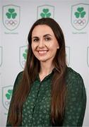 25 July 2025; Olympic Federation of Ireland chair of the athletes commission Aifric Keogh during the Olympic Federation of Ireland AGM at The Alex Hotel in Dublin. Photo by Seb Daly/Sportsfile