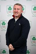 25 July 2025; Olympic Federation of Ireland athletes commission member Paddy Barnes during the Olympic Federation of Ireland AGM at The Alex Hotel in Dublin. Photo by Seb Daly/Sportsfile