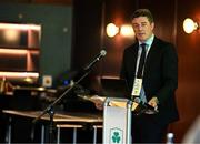 25 July 2025; Olympic Federation of Ireland chief executive Peter Sherrard during the Olympic Federation of Ireland AGM at The Alex Hotel in Dublin. Photo by Seb Daly/Sportsfile