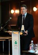 25 July 2025; Olympic Federation of Ireland chief executive Peter Sherrard during the Olympic Federation of Ireland AGM at The Alex Hotel in Dublin. Photo by Seb Daly/Sportsfile