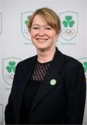 25 July 2025; Olympic Federation of Ireland vice president Sarah O'Shea during the Olympic Federation of Ireland AGM at The Alex Hotel in Dublin. Photo by Seb Daly/Sportsfile