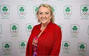 25 July 2025; Softball Ireland president Alacoque McMenamin during the Olympic Federation of Ireland AGM at The Alex Hotel in Dublin. Photo by Seb Daly/Sportsfile
