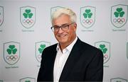 25 July 2025; Olympic Federation of Ireland board member Olympian John Menton during the Olympic Federation of Ireland AGM at The Alex Hotel in Dublin. Photo by Seb Daly/Sportsfile