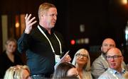 25 July 2025; Ireland Lacrosse chief executive Michael Kennedy during the Olympic Federation of Ireland AGM at The Alex Hotel in Dublin. Photo by Seb Daly/Sportsfile
