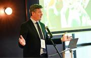 25 July 2025; Olympic Federation of Ireland chief executive Peter Sherrard during the Olympic Federation of Ireland AGM at The Alex Hotel in Dublin. Photo by Seb Daly/Sportsfile