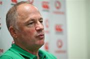 24 June 2025; IRFU performance director David Humphreys during an Ireland rugby media conference at the IRFU High Performance Centre at the Sport Ireland Campus in Dublin. Photo by Brendan Moran/Sportsfile