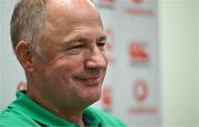 24 June 2025; IRFU performance director David Humphreys during an Ireland rugby media conference at the IRFU High Performance Centre at the Sport Ireland Campus in Dublin. Photo by Brendan Moran/Sportsfile