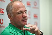 24 June 2025; IRFU performance director David Humphreys during an Ireland rugby media conference at the IRFU High Performance Centre at the Sport Ireland Campus in Dublin. Photo by Brendan Moran/Sportsfile
