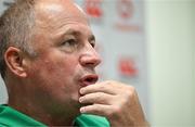 24 June 2025; IRFU performance director David Humphreys during an Ireland rugby media conference at the IRFU High Performance Centre at the Sport Ireland Campus in Dublin. Photo by Brendan Moran/Sportsfile