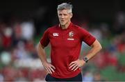 20 June 2025; British & Irish Lions assistant coach Simon Easterby before the Lions 1888 Cup match between the British & Irish Lions and Argentina at the Aviva Stadium in Dublin. Photo by Brendan Moran/Sportsfile