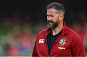 20 June 2025; British & Irish Lions head coach Andy Farrell before the Lions 1888 Cup match between the British & Irish Lions and Argentina at the Aviva Stadium in Dublin. Photo by Brendan Moran/Sportsfile